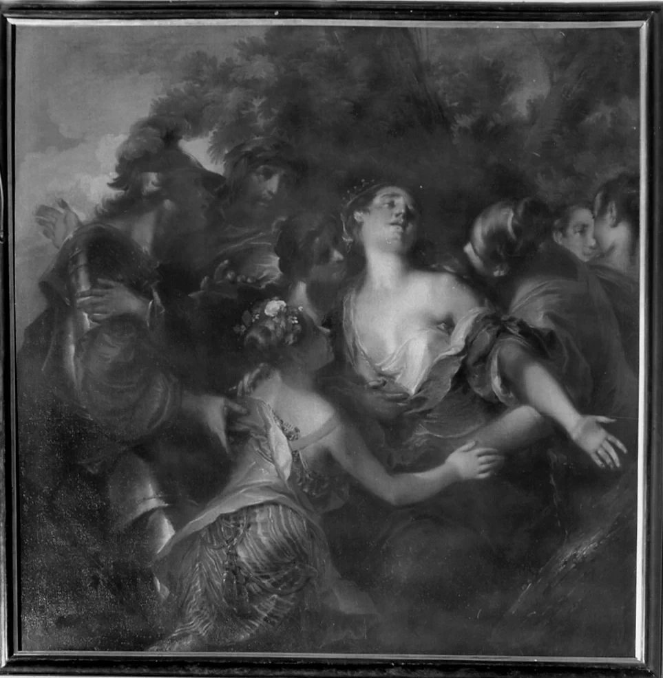 La morte della moglie di Dario III Codomano - Giuseppe Bazzani, Mantova, Museo di Palazzo d'Arco